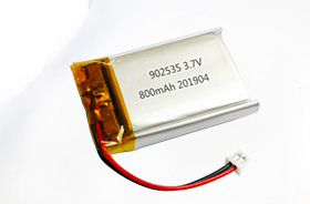 3.7V  902535 800mAh 美容仪聚合物锂电池